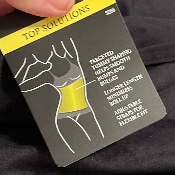 Maiden form nwt black compression shapewear tank top - Picture 9 of 10